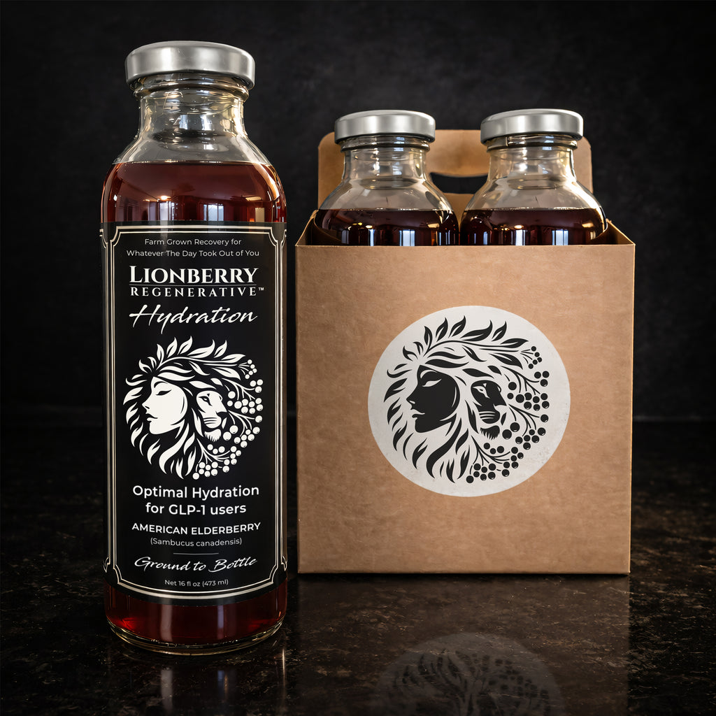LIONBERRY REGENERATIVE Hydration – Functional Recovery Beverage (16 oz) - 4-pack