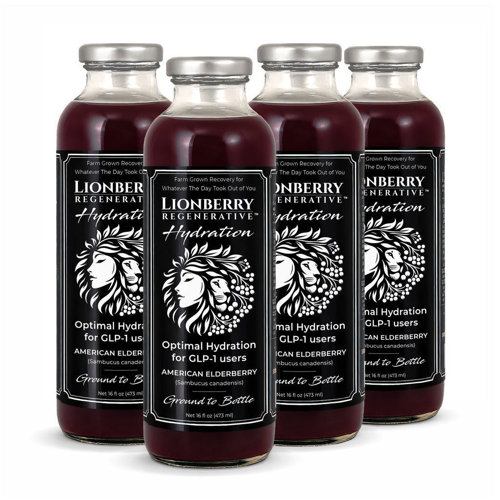 LIONBERRY REGENERATIVE Hydration – Functional Recovery Beverage (16 oz) - 4-pack